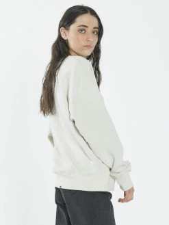 Thrills Co. Paradise Crest Slouch Crew - Unbleached 1% For The Planet