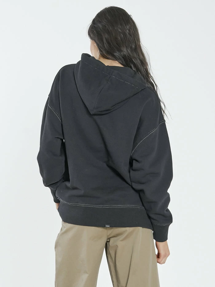 Thrills Co. 1% For The Planet Infinite Thrills Slouch Hood - Washed Black 4 Thrills Co. 1% For The Planet Infinite Thrills Slouch Hood - Washed Black