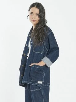 Thrills Co. Workwear Work Shop Denim Jacket - Indigo Rinse