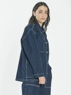 Thrills Co. Workwear Work Shop Denim Jacket - Indigo Rinse