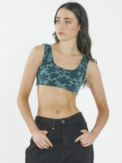Thrills Co. Layla Crop Top - Vintage Teal 1% For The Planet