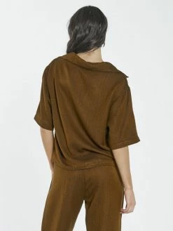 Thrills Co. Restraint Bowling Shirt - Gold