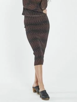 Thrills Co. Paradise On Repeat Mesh Skirt - Washed Cocoa Shorts & Skirts