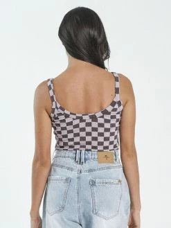 Thrills Co. 1% For The Planet Aalto Rib Tank - Washed Cocoa