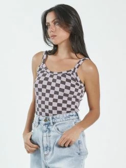 Thrills Co. 1% For The Planet Aalto Rib Tank - Washed Cocoa