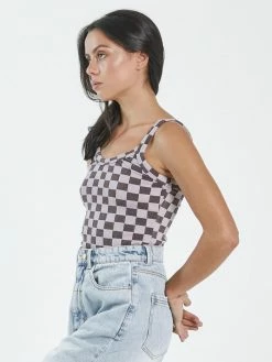 Thrills Co. 1% For The Planet Aalto Rib Tank - Washed Cocoa