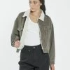 Thrills Co. Jodie Cord Jacket - Pewter