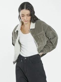 Thrills Co. Jodie Cord Jacket - Pewter 9 Thrills Co. Jodie Cord Jacket - Pewter