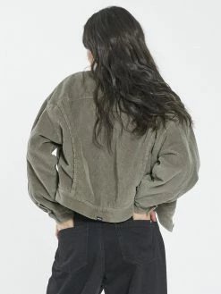 Thrills Co. Jodie Cord Jacket - Pewter