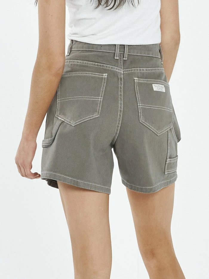 Thrills Co. Carpenter Drill Short - Pewter 1% For The Planet 4 Thrills Co. Carpenter Drill Short - Pewter 1% For The Planet