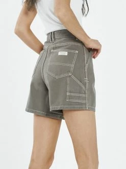 Thrills Co. Carpenter Drill Short - Pewter 1% For The Planet 9 Thrills Co. Carpenter Drill Short - Pewter 1% For The Planet