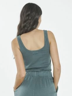 Thrills Co. Hemp Heavyweight Retro Tank - Vintage Teal