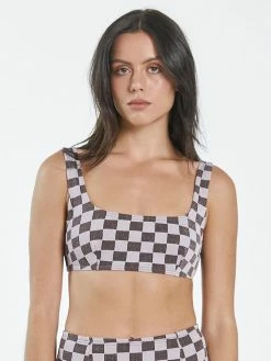 Thrills Co. 1% For The Planet Aalto Rib Square Crop - Washed Cocoa