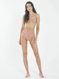 Thrills Co. Mallory High Cut Bikini Bottom - Red
