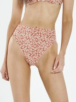 Thrills Co. Mallory High Cut Bikini Bottom - Red