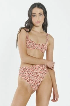 Thrills Co. Mallory Underwire Bikini Top - Red
