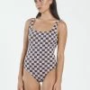 Thrills Co. Aalto Rib One Piece - Washed Cocoa 1% For The Planet