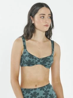 Thrills Co. 1% For The Planet Layla Underwire Bikini Top - Vintage Teal