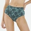 Thrills Co. Layla High Waist Bikini Bottom - Vintage Teal 1% For The Planet