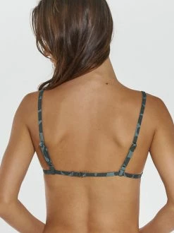 Thrills Co. 1% For The Planet Layla Triangle Bikini Top - Vintage Teal