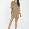 Thrills Co. 1% For The Planet Thrills Stamp Hemp Box Tee Dress - Sand 2 Thrills Co. 1% For The Planet Thrills Stamp Hemp Box Tee Dress - Sand