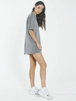 Thrills Co. 1% For The Planet Lords Box Fit Tee Dress - Washed Grey