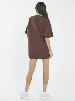 Thrills Co. 1% For The Planet Far East Company Box Fit Tee Dress - Washed Cocoa