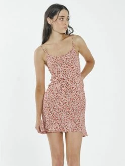 Thrills Co. Mallory Bias Dress - Red