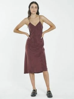 Thrills Co. Chelsea Slip Dress - Blood Red New Arrivals
