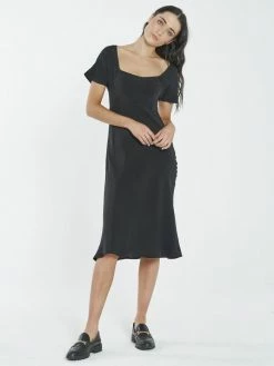 Thrills Co. Dresses Kira Bias Dress - Antique Black