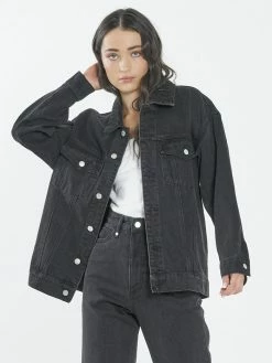 Thrills Co. Madi Jacket - Aged Black 1% For The Planet