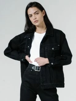 Thrills Co. Madi Jacket - Black Rinse 1% For The Planet