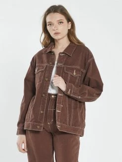 Thrills Co. Madi Jacket - Washed Cocoa 1% For The Planet