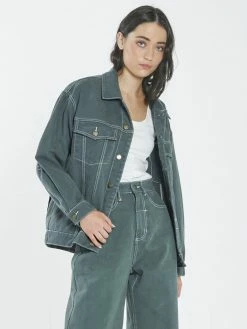 Thrills Co. Madi Jacket - Vintage Teal 1% For The Planet
