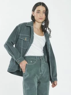 Thrills Co. Madi Jacket - Vintage Teal 1% For The Planet