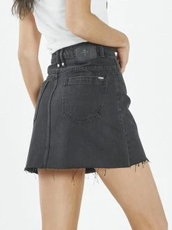 Thrills Co. Leni Skirt - Aged Black
