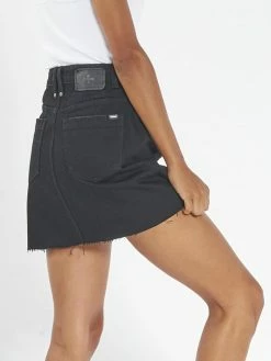 Thrills Co. Leni Skirt - Black Rinse