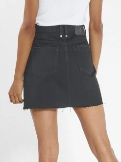 Thrills Co. Leni Skirt - Black Rinse