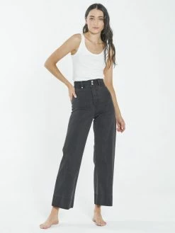Thrills Co. New Arrivals Belle Stretch Jean - Aged Black