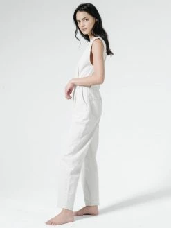 Thrills Co. Crescent Sleeveless Coverall - Vintage Bone 1% For The Planet