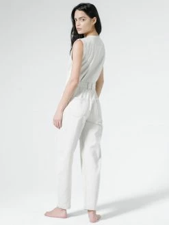 Thrills Co. Crescent Sleeveless Coverall - Vintage Bone 1% For The Planet