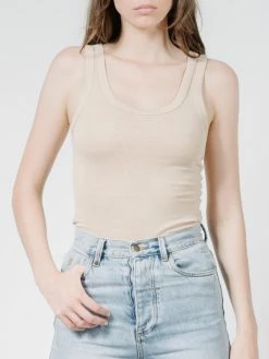 Thrills Co. Hemp Retro Tank - Nude