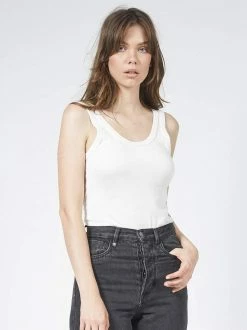 Thrills Co. Hemp Retro Tank - Dirty White
