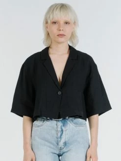 Thrills Co. Hunter Top - Black Hemp