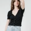 Thrills Co. Illuka Knit Top - Black Sweaters & Fleece