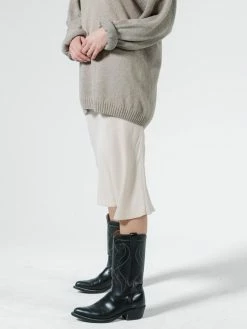 Thrills Co. Manor Bias Skirt - Vintage Bone