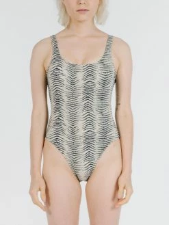 Cheap Thrills Store 31 Thrills Co. Zebra Lounge One Piece - Thrift White Swim