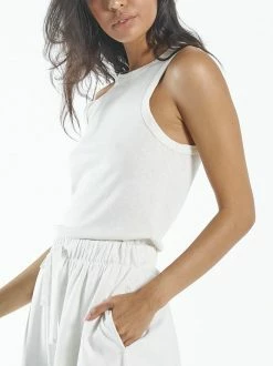 Thrills Co. Hemp Racer Front Tank - Dirty White 9 Thrills Co. Hemp Racer Front Tank - Dirty White