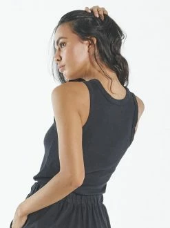 Thrills Co. Hemp Racer Front Tank - Black