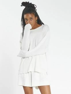 Thrills Co. Hemp Long Sleeve Tee - Dirty White